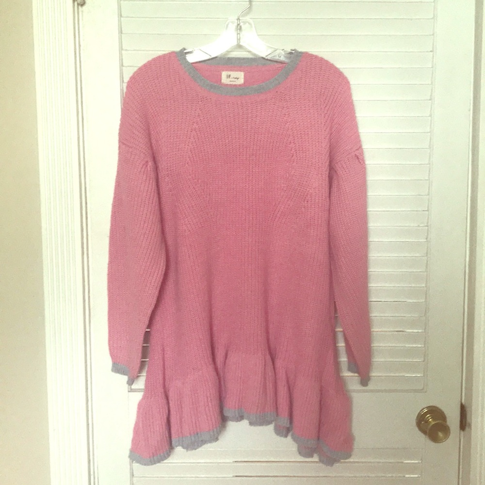 Asymmetric sweater dress